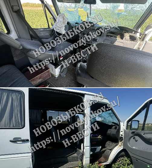 Два грузовых автомобиля столкнулись на трассе под Новозыбковом Брянской области