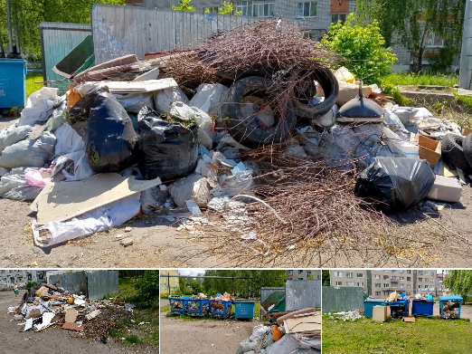 Месяцами лежит свалка мусора на въезде в Новозыбков