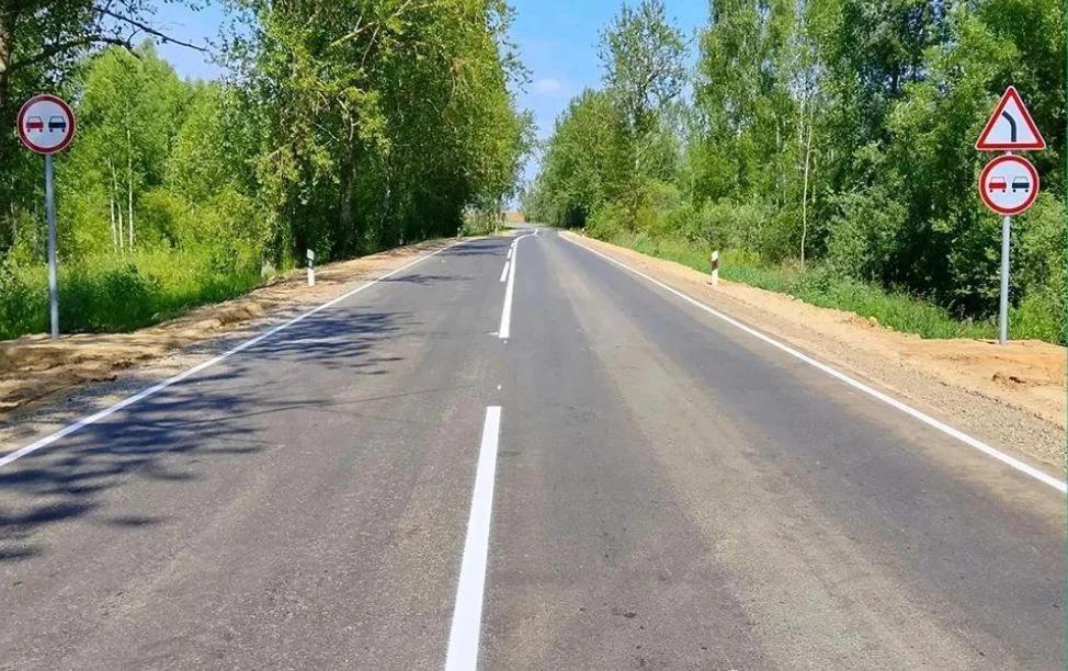 В Брянской области отремонтировали автодорогу Сураж — Гордеевка